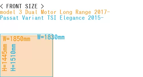 #model 3 Dual Motor Long Range 2017- + Passat Variant TSI Elegance 2015-
